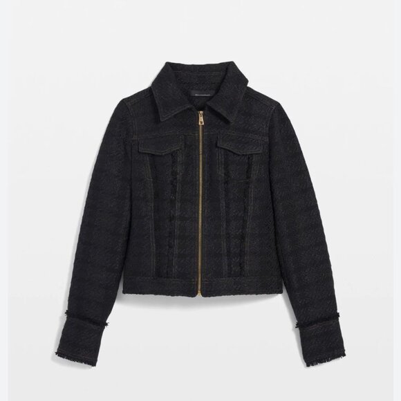 White House Black Market Jackets & Blazers - nwt WHITE HOUSE BLACK MARKET textured trucker blazer jacket $220 tags xs